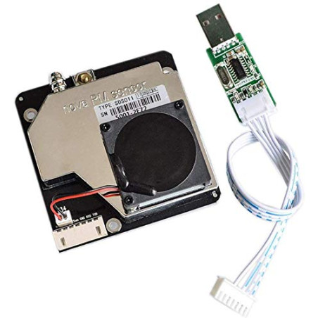 ICQUANZX Capteur PM SDS011 Module de capteur de détection de la qualité de l'air, capteur de détection de la qualité de l'air PM