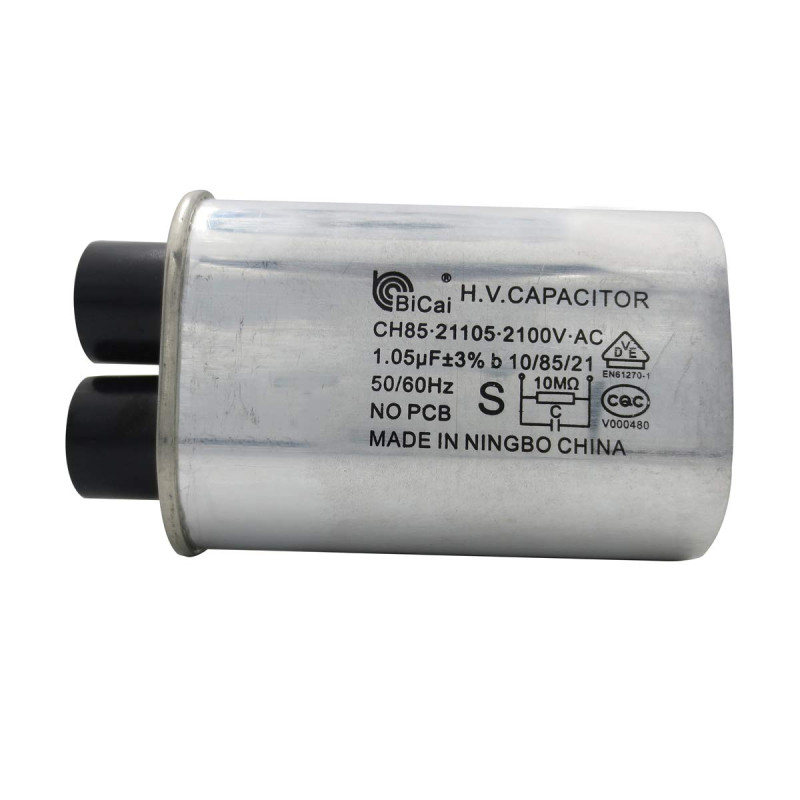 Meter Star CQC&VDE Condensateur universel haute tension pour micro-ondes 1,05 uf ch85 21105 2100 V AC H.V. Condensateur 10/85/21 Meter Star CQC&VDE Condensateur universel haute tension pour micro-ondes 1,05 uf ch85 21105 2100 V AC H.V. Condensateur 10/85/21
