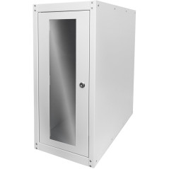 DIGITUS Armoire PC - IP20 - Verrouillable - sur roulettes - Dimensions intérieures 583x246x550 mm - Ventilation Passive - Gris