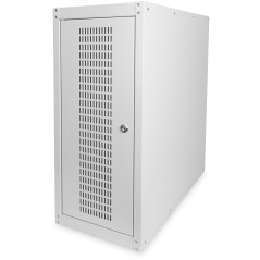 DIGITUS Armoire PC - IP20 - Verrouillable - sur roulettes - Dimensions intérieures 583x246x550 mm - Ventilation Passive - Gris