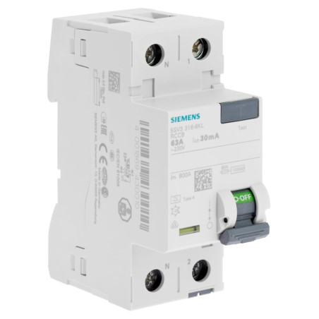 Interrupteur différentiel 30 mA 63 A Type A