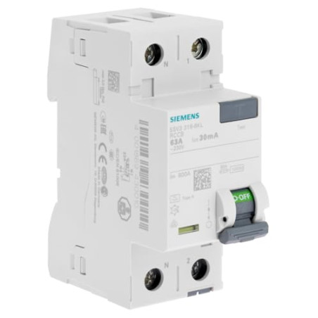 Interrupteur différentiel 30 mA 63 A Type A
