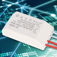 Transformateur Électronique AC 220V à AC 12V Pilote d'Alimentation Intelligent pour Lampes Halogène pour Ampoule G5.3 G4