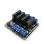 Fasizi Carte de Module de Relais à Semi-conducteurs 4 canaux 5 v déclencheur de Bas Niveau SSR Fasizi Carte de Module de Relais à Semi-conducteurs 4 canaux 5 v déclencheur de Bas Niveau SSR