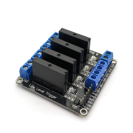 Fasizi Carte de Module de Relais à Semi-conducteurs 4 canaux 5 v déclencheur de Bas Niveau SSR