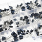 DollaTek 200PCS 15 Valeurs 10V, 16V, 25V, 50V Condensateurs électrolytiques Assortiment Box Gamme 0.1uF à 220uF DollaTek 200PCS 15 Valeurs 10V, 16V, 25V, 50V Condensateurs électrolytiques Assortiment Box Gamme 0.1uF à 220uF