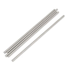 sourcingmap 5pcs Tige 3 mm x 120 mm en Acier Inoxydable Rond Barre Pour Avion RC