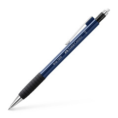 FABER-CASTELL 134551 - Porte-mine GRIP 1345 bleu marine, dureté B, épaisseur de mine 0,5 mm, avec gomme intégrée, 1 pièce