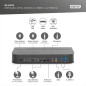 DIGITUS Commutateur KVM HDMI – 2 ports, affichage unique – 2 PC, 1 moniteur – 1 souris, clavier et audio pour 2 ordinateurs – UH DIGITUS Commutateur KVM HDMI – 2 ports, affichage unique – 2 PC, 1 moniteur – 1 souris, clavier et audio pour 2 ordinateurs – UH