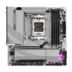 GIGABYTE B650M AORUS Elite AX Ice Carte mère - AMD Ryzen série 9000, VRM 12+2+2 Phases, jusqu'à 8000 MHz DDR5 (OC), 1xPCIe 5.0 +