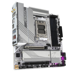 GIGABYTE B650M AORUS Elite AX Ice Carte mère - AMD Ryzen série 9000, VRM 12+2+2 Phases, jusqu'à 8000 MHz DDR5 (OC), 1xPCIe 5.0 +