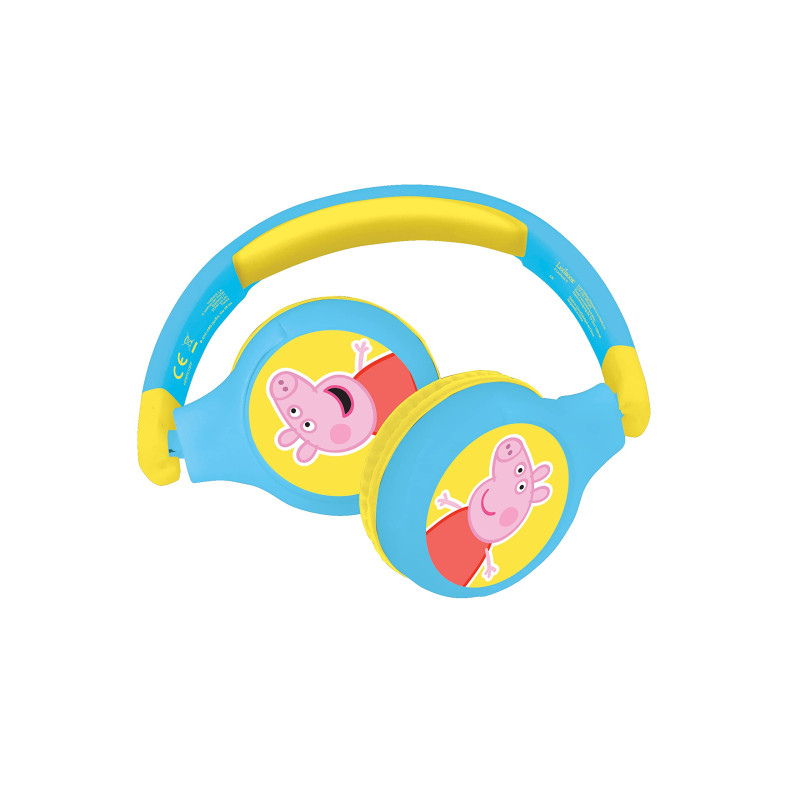 Lexibook, Peppa Pig, Casque Audio Enfant 2-en-1 Bluetooth et Filaire - Stéréo, sans Fil, Filaire, Son limité, Pliable, Ajustable Lexibook, Peppa Pig, Casque Audio Enfant 2-en-1 Bluetooth et Filaire - Stéréo, sans Fil, Filaire, Son limité, Pliable, Ajustable