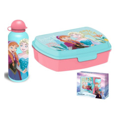 Blister Sandwichera + Cantimplora aluminio Frozen Disney 500ml