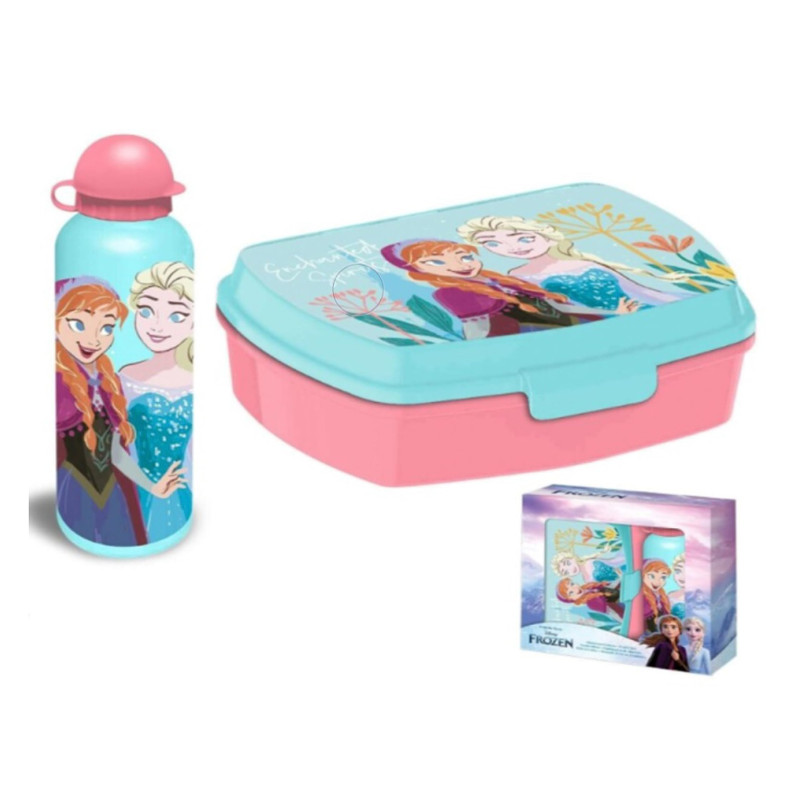 Blister Sandwichera + Cantimplora aluminio Frozen Disney 500ml Blister Sandwichera + Cantimplora aluminio Frozen Disney 500ml