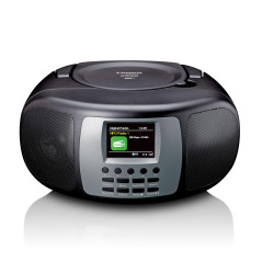 Lenco SCD-860 - Radio CD Portable - Radio Dab+ et FM - Bluetooth - Lecteur CD à Chargement par Le Haut - écran 2,4 TFT - Deux al