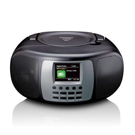 Lenco SCD-860 - Radio CD Portable - Radio Dab+ et FM - Bluetooth - Lecteur CD à Chargement par Le Haut - écran 2,4 TFT - Deux al