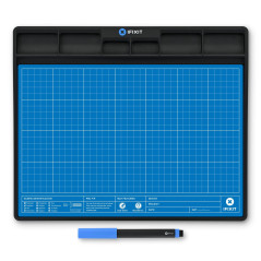 iFixit FixMat, tapis de travail magnétique avec compartiments pour vis et composants lors de réparations électroniques, antistat