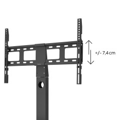 Hama Support TV sur Pied Pivotant 60° Réglable en Hauteur Garantie 10ans (Socle pour TV 32 à 65 Pouces, Base en Verre trempé, Ca