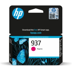 HP 937 (4S6W3NE) Cartouche d'encre Magenta d'origine pour imprimante Grand Format OfficeJet Pro 9720e; 9730e et HP OfficeJet Pro