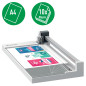 Leitz Precision Home Office 90260000 - Cisaille A4, Capacité 10 Feuilles, Longueur de Coupe 305 mm, Lame à Coupe Droite, Repères Leitz Precision Home Office 90260000 - Cisaille A4, Capacité 10 Feuilles, Longueur de Coupe 305 mm, Lame à Coupe Droite, Repères