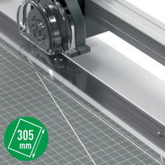 Leitz Precision Home Office 90260000 - Cisaille A4, Capacité 10 Feuilles, Longueur de Coupe 305 mm, Lame à Coupe Droite, Repères