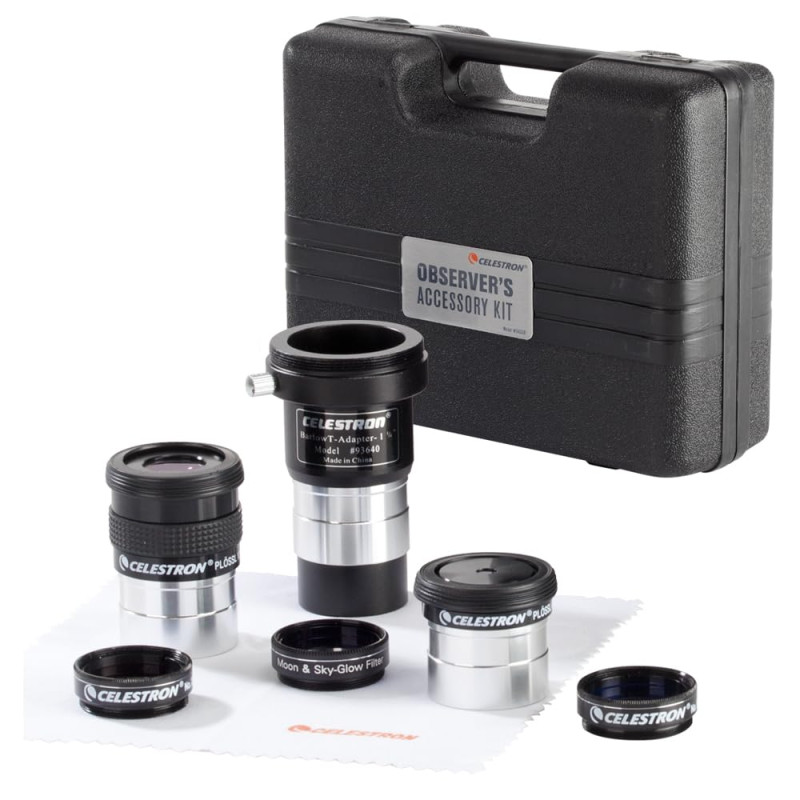 Celestron 94308 Observer Eyepiece & Filter Accessory Kit, 8 Piece, Black Celestron 94308 Observer Eyepiece & Filter Accessory Kit, 8 Piece, Black