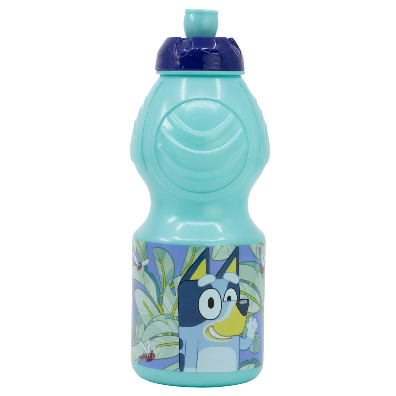 Stor Bluey Bouteille d'eau en plastique pour enfant avec fermeture anti-goutte 400 ml Stor Bluey Bouteille d'eau en plastique pour enfant avec fermeture anti-goutte 400 ml