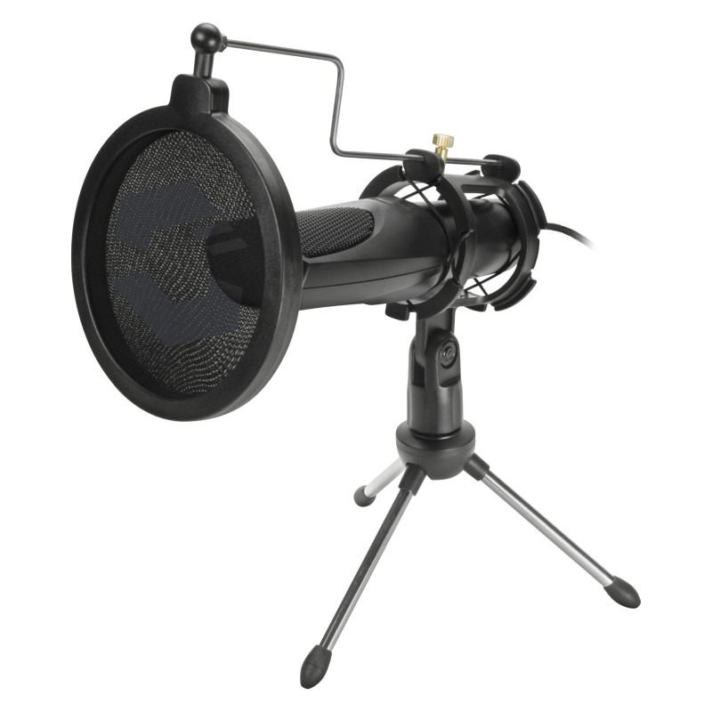 Speedlink Audis Desktop Streaming Microphone - Microphone Streaming pour Ordinateur – avec trépied et Filtre Anti-Pop, Plug & Pl Speedlink Audis Desktop Streaming Microphone - Microphone Streaming pour Ordinateur – avec trépied et Filtre Anti-Pop, Plug & Pl