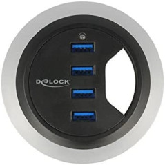 Hub USB 3.0 Delock 62868 4 Ports Noir