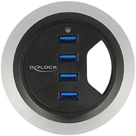 Hub USB 3.0 Delock 62868 4 Ports Noir