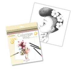 MY MANDARINE GY065O - Un carnet de coloriage Wild - 28 pages 20x20 cm - Coloriage pour Adulte - WILD 1