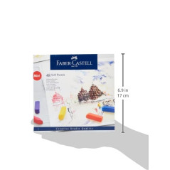 Faber-Castell Studio Quality 128248 Boîte carton de 48 mini craies, pastel tendre de différentes couleurs