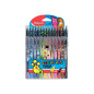 Maped - Combo Pack Monster Color'Peps - 15 Crayons de Couleurs Vives + 12 Feutres Lavables et Résistants au séchage - Pointe moy Maped - Combo Pack Monster Color'Peps - 15 Crayons de Couleurs Vives + 12 Feutres Lavables et Résistants au séchage - Pointe moy