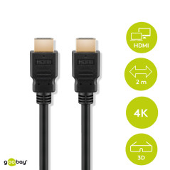 WENTRONIC Goobay High-Speed-HDMI™-Kabel mit Ethernet (60611) Marque