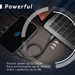 OWC Câble Thunderbolt 4 / USB-C 40 Gbit/s 0,7 m