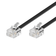 Wentronic Câble modulaire 4 broches 10 m Noir (Import Allemagne)