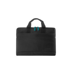 Tucano, Smilza Sacoche fine en nylon pour ordinateur portable 15,6" Mixte, Noir, 15.6