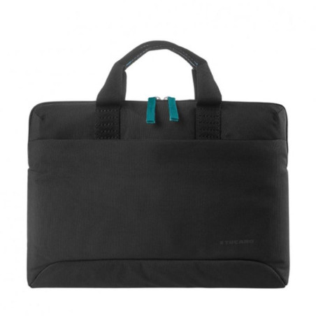 Tucano, Smilza Sacoche fine en nylon pour ordinateur portable 15,6" Mixte, Noir, 15.6