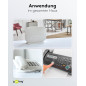 Wentronic Câble modulaire 4 broches 10 m Noir (Import Allemagne) Wentronic Câble modulaire 4 broches 10 m Noir (Import Allemagne)