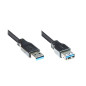 USB 3.0 Kabel 5m Verlängerung schwarz USB 3.0 Kabel 5m Verlängerung schwarz