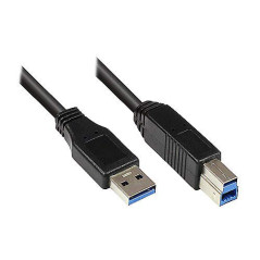 Good Connections Câble de raccordement fiche USB 3.0 mâle de type A vers fiche USB 3.0 mâle de type B 0,5 m - noir