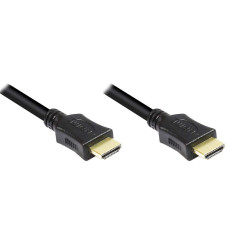 Good Connections - Câble HDMI avec Ethernet, connecteurs plaqués Or 24 carats et Contacts en cuivre 7.5 m Noir