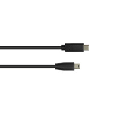 Alcasa 3310-CM010 câble USB 1 m USB 2.0 USB C Mini-USB B Noir