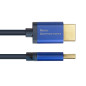 Good Connections SmartFLEX 4521-SF005B Câble HDMI 2.1 ultra haute vitesse - 8K UHD-2 / 4K UHD - Conducteur en cuivre, boîtier en Good Connections SmartFLEX 4521-SF005B Câble HDMI 2.1 ultra haute vitesse - 8K UHD-2 / 4K UHD - Conducteur en cuivre, boîtier en