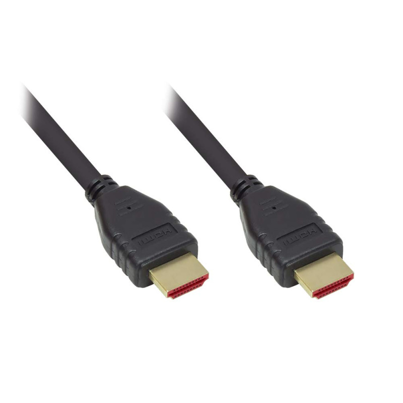 Good Connections Câble HDMI 2.1 ultra haut débit - 8K UHD-2 @ 60Hz / 4K UHD @ 240Hz - 48 Gbit/s - Idéal pour les jeux - Connecte Good Connections Câble HDMI 2.1 ultra haut débit - 8K UHD-2 @ 60Hz / 4K UHD @ 240Hz - 48 Gbit/s - Idéal pour les jeux - Connecte