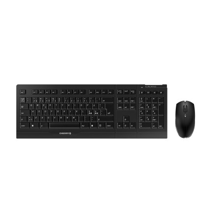 CHERRY B.Unlimited 3.0, Ensemble Clavier et Souris sans Fil, Disposition Pan-Nordique (QWERTY), 2,4 GHz, Touches Résistantes à l