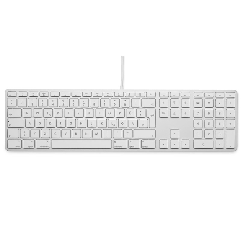 LMP USB Filaire Clavier avec Pavé numérique pour Mac Allemand LMP USB Filaire Clavier avec Pavé numérique pour Mac Allemand