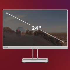Lenovo L24i-40 | Moniteur Full HD 23,8" | 1920 x 1080 | 100 Hz | 250 nits | Temps de réponse 4 ms | HDMI | VGA | AMD FreeSync | 