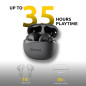 Intenso White Buds - Écouteur sans Fil True Wireless T300A Noir avec réduction Active du Bruit (ANC) et jusqu'à 35 Heures de Lec Intenso White Buds - Écouteur sans Fil True Wireless T300A Noir avec réduction Active du Bruit (ANC) et jusqu'à 35 Heures de Lec