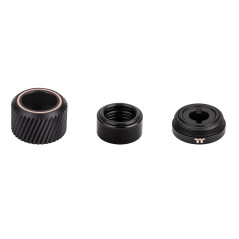 Thermaltake Pacific SF Hard Tube 16mm OD Compression | Matte Black | DIY LCS Fittings